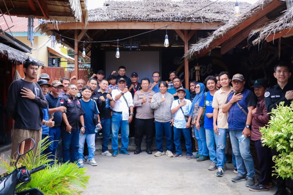 Perkuat Kemitraan, Polres Banggai Gelar Coffee Morning Bersama Jurnalis
